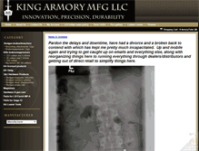 Tablet Screenshot of kingarmory.com